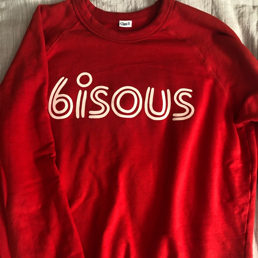 Clare V Bisous Sweatshirt